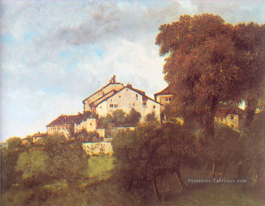 Les Maisons du Château DOrnans Réaliste peintre Gustave Courbet Peintures à l'huile